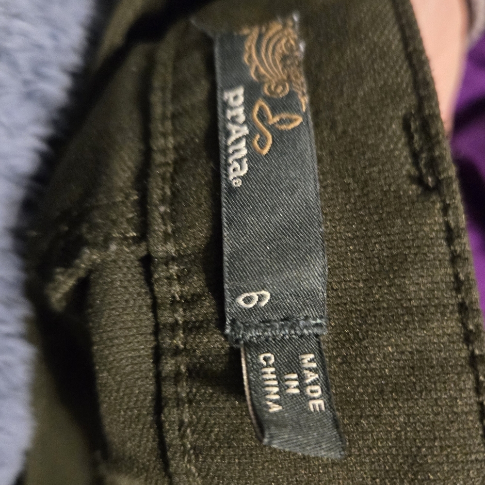 Prana "Brenna" Moto Pant Dark Green Women's Size 6 - Picture 5 of 7